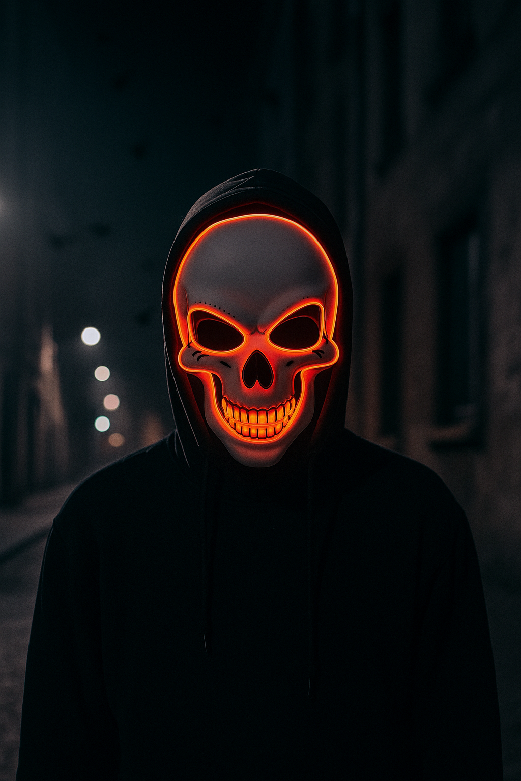Masque de crâne LED