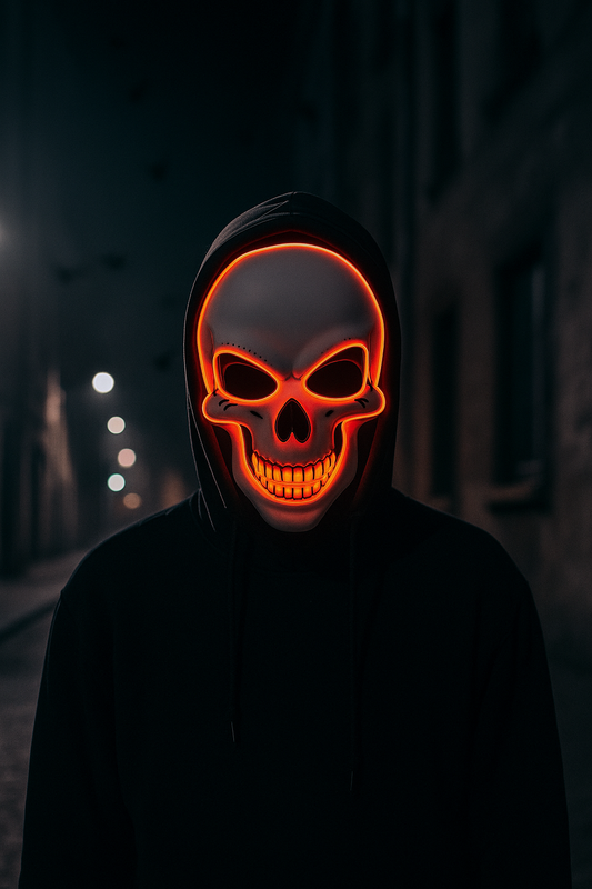 Masque de crâne LED