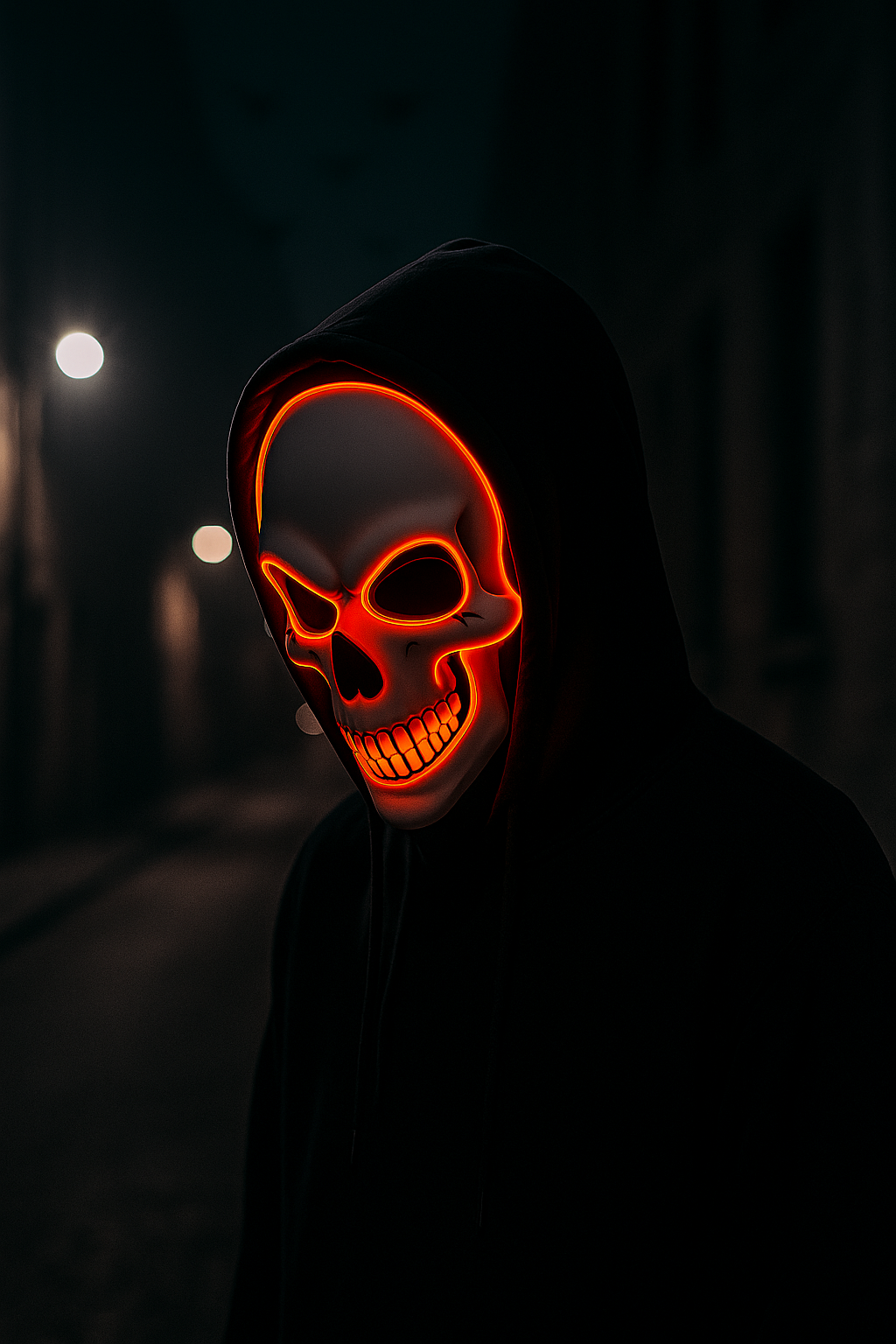 Masque de crâne LED