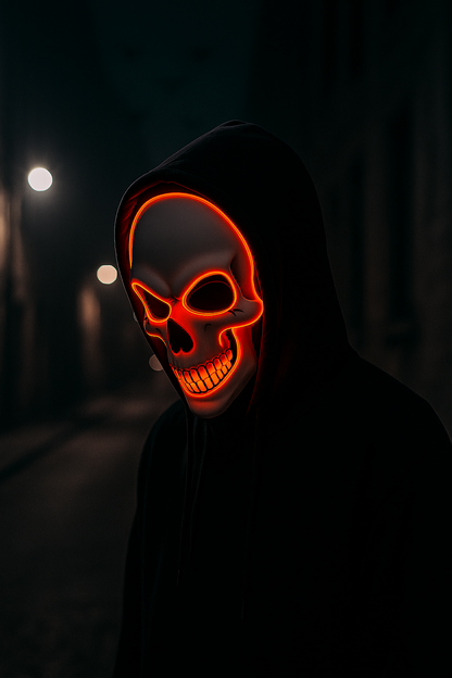 Masque de crâne LED