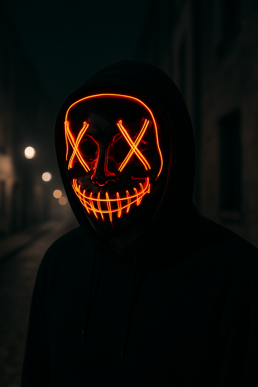 Masque LED sans fil Halloween
