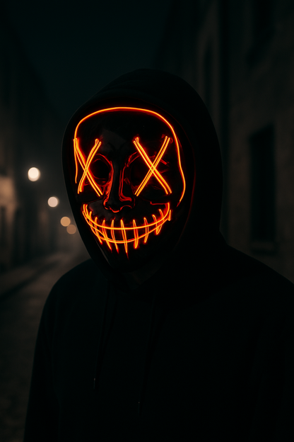 Masque LED sans fil Halloween