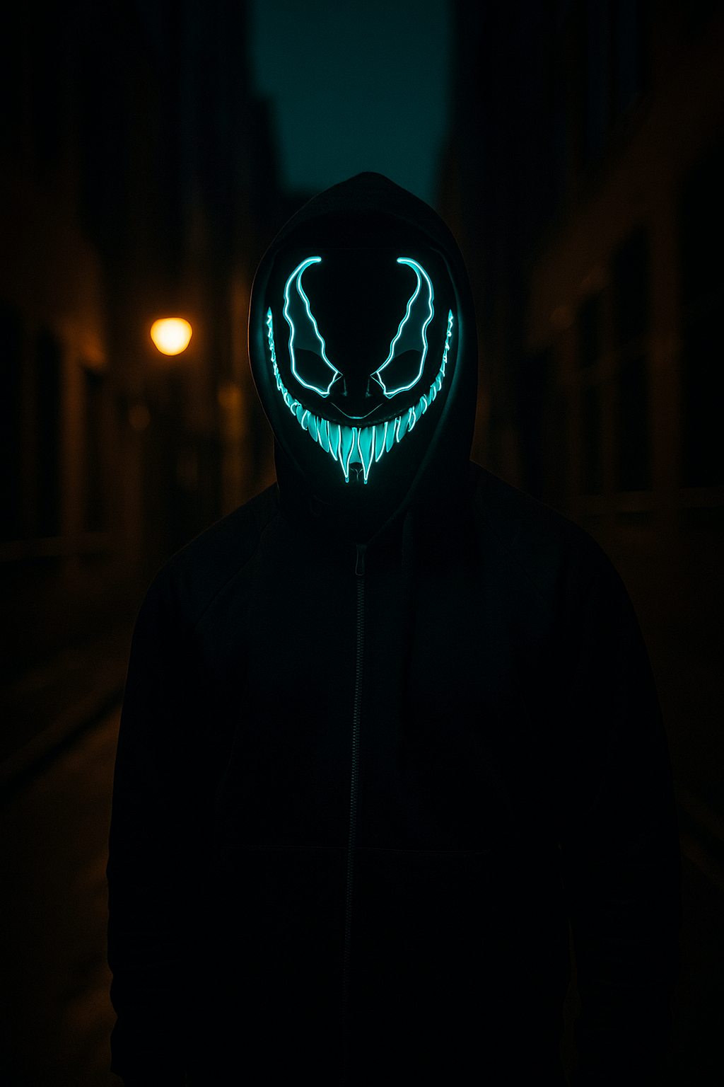 Masque LED sans fil Halloween