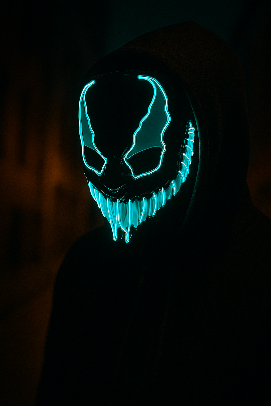 Masque LED sans fil Halloween