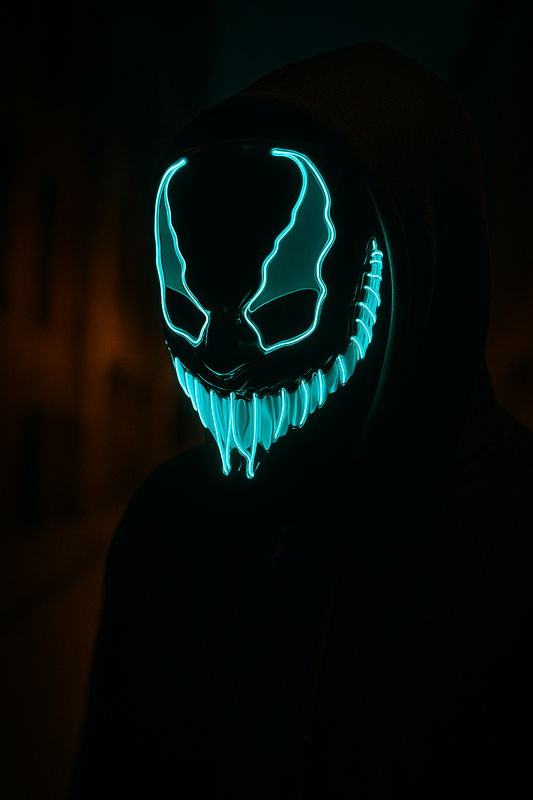 Masque LED sans fil Halloween