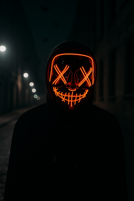 Masque LED sans fil Halloween