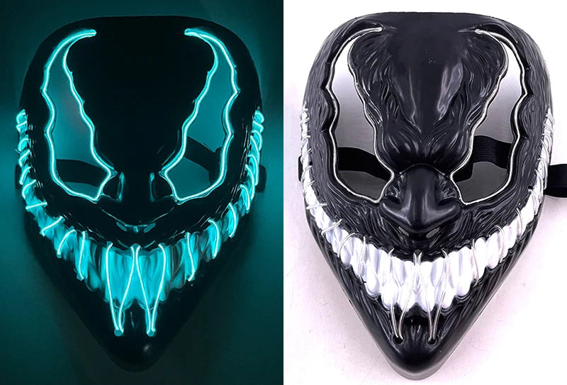 Masque LED sans fil Halloween