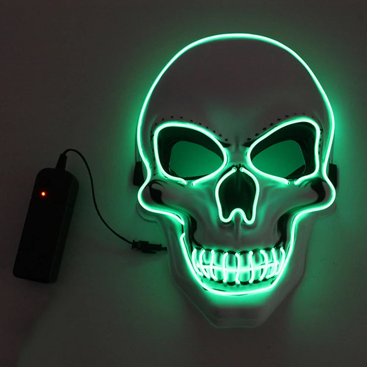 Masque de crâne LED