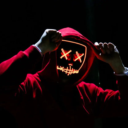 Masque LED sans fil Halloween