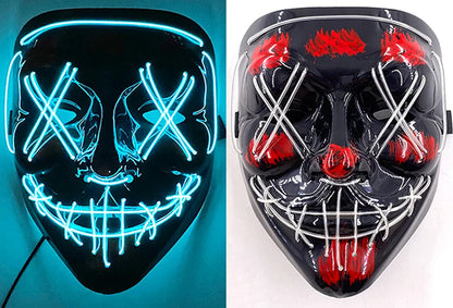 Masque LED sans fil Halloween