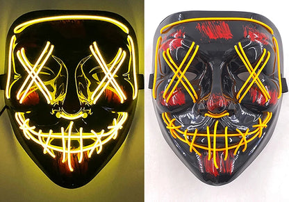 Masque LED sans fil Halloween