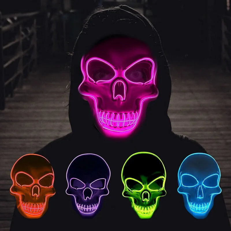Masque de crâne LED